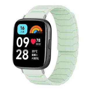 For Redmi Watch 3 Active / Watch 3 Lite xDfind Magnetic Silicone Watch Band(Mint Green)
