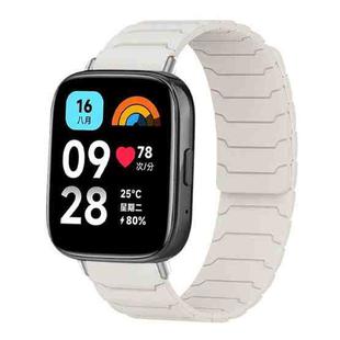 For Redmi Watch 3 Active / Watch 3 Lite xDfind Magnetic Silicone Watch Band(Starlight)