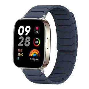 For Redmi Watch 3 xDfind Magnetic Silicone Watch Band(Midnight Blue)