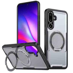 For Samsung Galaxy M56 5G / F56 5G Metal 360 Degree Rotation Holder MagSafe Phone Case(Grey)
