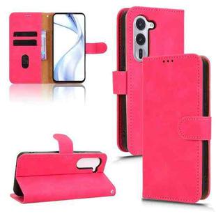 For Fujitsu Arrows Alpha F-51F Skin Feel Magnetic Flip Leather Phone Case(Rose Red)