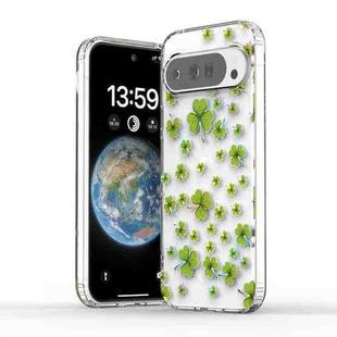 For Google Pixel 9 Electroplated Symphony Phone Case(Four-leaf-clover)