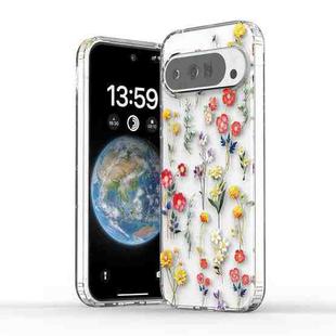 For Google Pixel 9a Electroplated Symphony Phone Case(Miscellaneous Flowers)