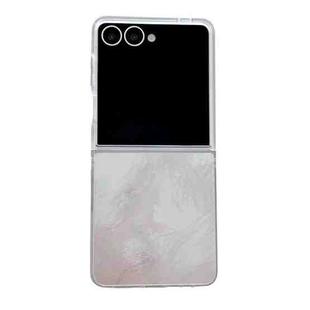 For Samsung Galaxy Z Flip7 5G Transparent Edge PC Folding Phone Case(Glacier)