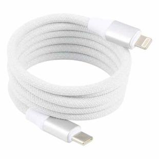 ZGA CB12 27W Type-C to 8 Pin Aluminum Alloy Magnetic Data Cable, Length: 1m(White)