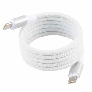 ZGA CB13 60W Type-C to Type-C Aluminum Alloy Magnetic Data Cable, Length: 1m(White)