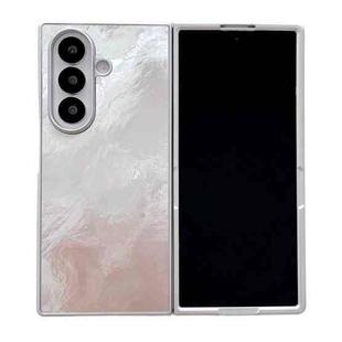 For Samsung Galaxy Z Fold7 5G Silver Edge PC Folding Phone Case(Glacier)