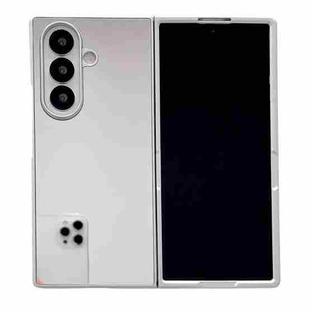 For Samsung Galaxy Z Fold7 5G Silver Edge PC Folding Phone Case(Mirror)