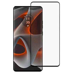 For Motorola Edge 50 Pro Full Glue 9H HD 3D Curved Edge Tempered Glass Film(Black)