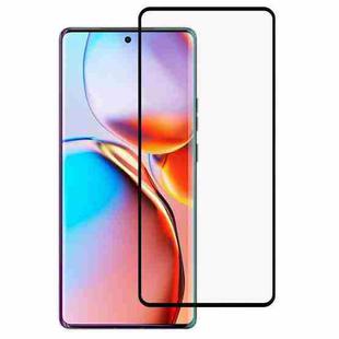For Motorola Edge 2023 Full Glue 9H HD 3D Curved Edge Tempered Glass Film(Black)