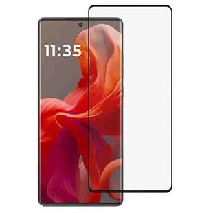 For Motorola S50 Neo Full Glue 9H HD 3D Curved Edge Tempered Glass Film(Black)