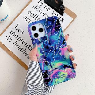 For iPhone 11 Laser Marble Pattern TPU Protective Case(Fantasy)