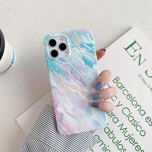 For iPhone 11 Pro Laser Marble Pattern TPU Protective Case(Rainbow)