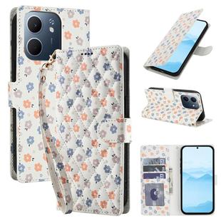 For OPPO A5x / A3x / A3 / A40 4G / A60 5G Flower Pattern Buckle Leather Phone Case with Lanyard(Florals)