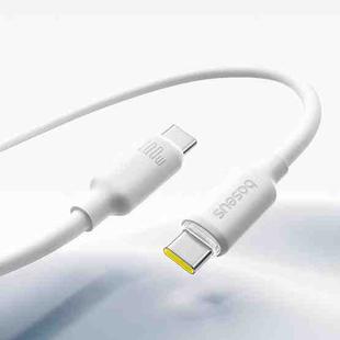 Baseus Foamed Silicone 100W Type-C to Type-C Fast Charging Cable, Length: 1m(White)