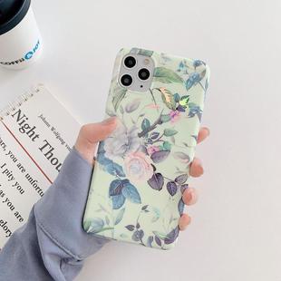 For iPhone 11 Laser Flowers Pattern TPU Protective Case(Rose Flower)