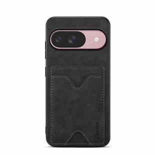 For Google Pixel 10 Pro / Pixel 10 Denior D06 PU Back Cover Card Slot Holder Phone Case(Black)