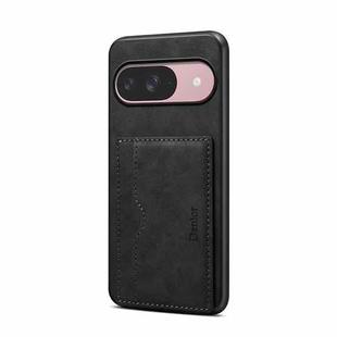 For Google Pixel 10 Pro / Pixel 10 Denior D08 PU Single Card Slot Holder Phone Case(Black)