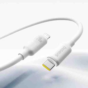 Baseus Foamed Silicone 20W Type-C to 8 Pin Fast Charging Cable, Length: 2m(White)