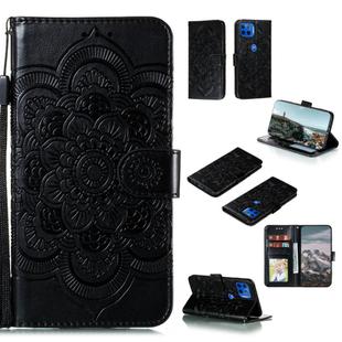 For Motorola Moto G 5G Plus Mandala Embossing Pattern Horizontal Flip PU Leather Case with Holder & Card Slots & Walle & Lanyard(Black)