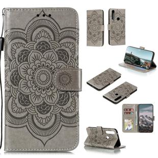 For Motorola Moto G Power Mandala Embossing Pattern Horizontal Flip PU Leather Case with Holder & Card Slots & Walle & Lanyard(Gray)