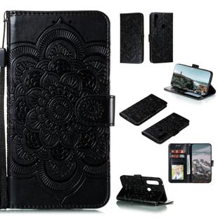 For Motorola Moto G Power Mandala Embossing Pattern Horizontal Flip PU Leather Case with Holder & Card Slots & Walle & Lanyard(Black)