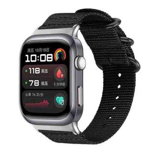 For Huawei Watch D2 xDfind Ring Buckle Nylon Canvas Watch Band(Black)