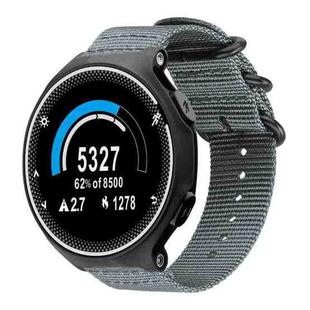 For Garmin Forerunner 235/220/620/630 xDfind Ring Buckle Nylon Canvas Watch Band(Grey)