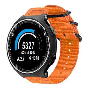 For Garmin Forerunner 235/220/620/630 xDfind Ring Buckle Nylon Canvas Watch Band(Orange)