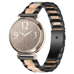 14mm xDfind Three Beads Metal Resin Watch Band(Black Green)