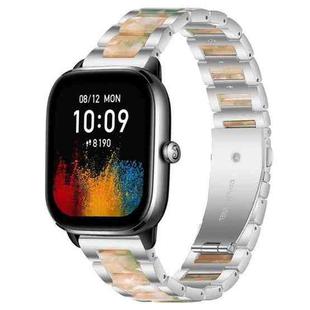 20mm xDfind Three Beads Metal Resin Watch Band(Silver Green)