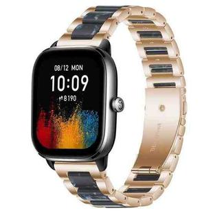 20mm xDfind Three Beads Metal Resin Watch Band(Rose Gold Blue)