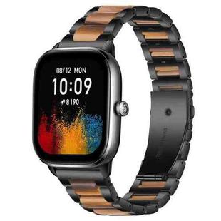 20mm xDfind Three Beads Metal Resin Watch Band(Black Brown)
