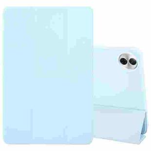 For Honor Pad 10 12.1 GEBEI 3-folding Holder Shockproof Flip Leather Tablet Case(Sky Blue)