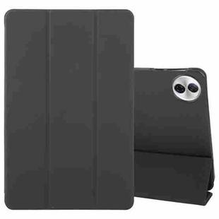 For Honor Pad 10 12.1 GEBEI 3-folding Holder Shockproof Flip Leather Tablet Case(Black)
