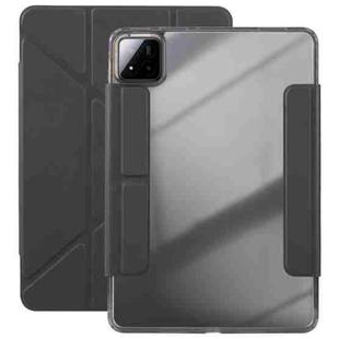 For Xiaomi Pad 7 / 7 Pro Magnetic Detachable Dual-Clasp Acrylic Deformation Leather Tablet Case(Black)