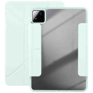 For Xiaomi Pad 7 / 7 Pro Magnetic Detachable Dual-Clasp Acrylic Deformation Leather Tablet Case(Baby Green)
