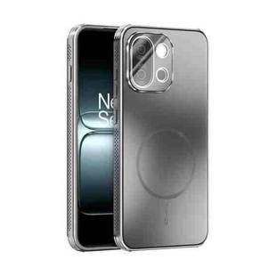 For OnePlus 13T ABEEL Heat Dissipation Frosted MagSafe Phone Case with Lens Film(Silver)