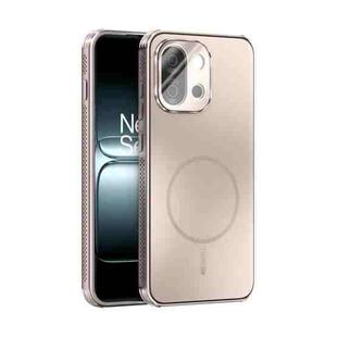 For OnePlus 13T ABEEL Heat Dissipation Frosted MagSafe Phone Case with Lens Film(Rose Gold)