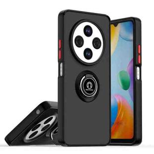 For Redmi 14C 4G Q Shadow 1 Series TPU + PC Phone Case with Ring(Black+Red)