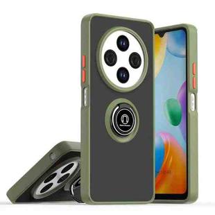 For Redmi 14C 4G Q Shadow 1 Series TPU + PC Phone Case with Ring(Army Green)