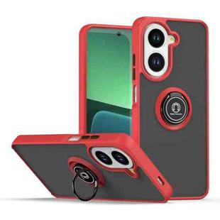 For Redmi A5 4G 171.7mm Q Shadow 1 Series TPU + PC Phone Case with Ring(Red)