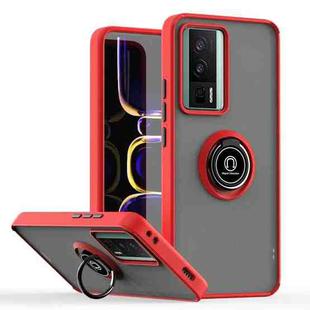 For Redmi K60 / K60 Pro / Poco F5 Pro Q Shadow 1 Series TPU + PC Phone Case with Ring(Red)