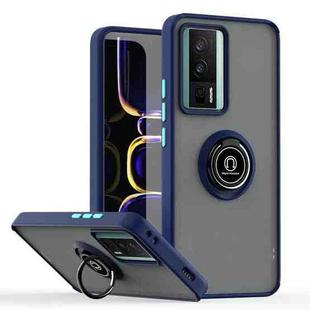 For Redmi K60 / K60 Pro / Poco F5 Pro Q Shadow 1 Series TPU + PC Phone Case with Ring(Royal Blue)