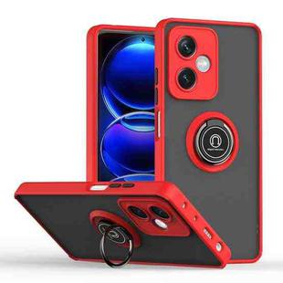 For Redmi Note 12 5G Global Q Shadow 1 Series TPU + PC Phone Case with Ring(Red)