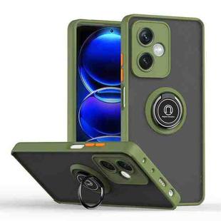 For Redmi Note 12 5G Global Q Shadow 1 Series TPU + PC Phone Case with Ring(Army Green)