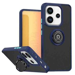 For Redmi Note 14 4G 164.84mm Q Shadow 1 Series TPU + PC Phone Case with Ring(Royal Blue)