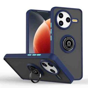 For Redmi K80 / Poco F7 Pro Q Shadow 1 Series TPU + PC Phone Case with Ring(Royal Blue)