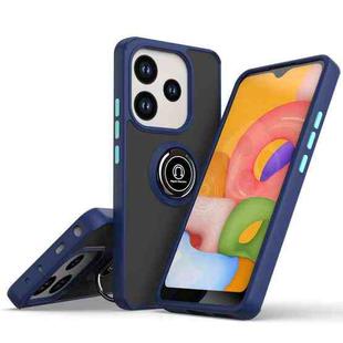 For Redmi Note 14 4G 163.25mm Q Shadow 1 Series TPU + PC Phone Case with Ring(Royal Blue)