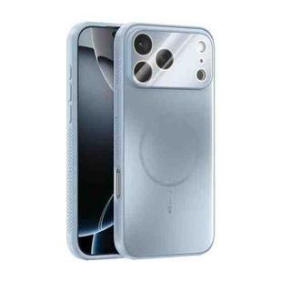 For iPhone 17 Pro Max ABEEL Heat Dissipation Frosted MagSafe Phone Case with Lens Film(Light Blue)